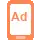 Interstitial ad icon