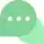 Floating chat widget icon