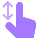 Website header visibility feature icon