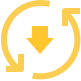 Website footer visibility feature icon