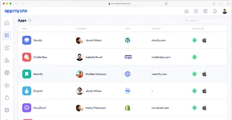 Agency app builder dashboard controls