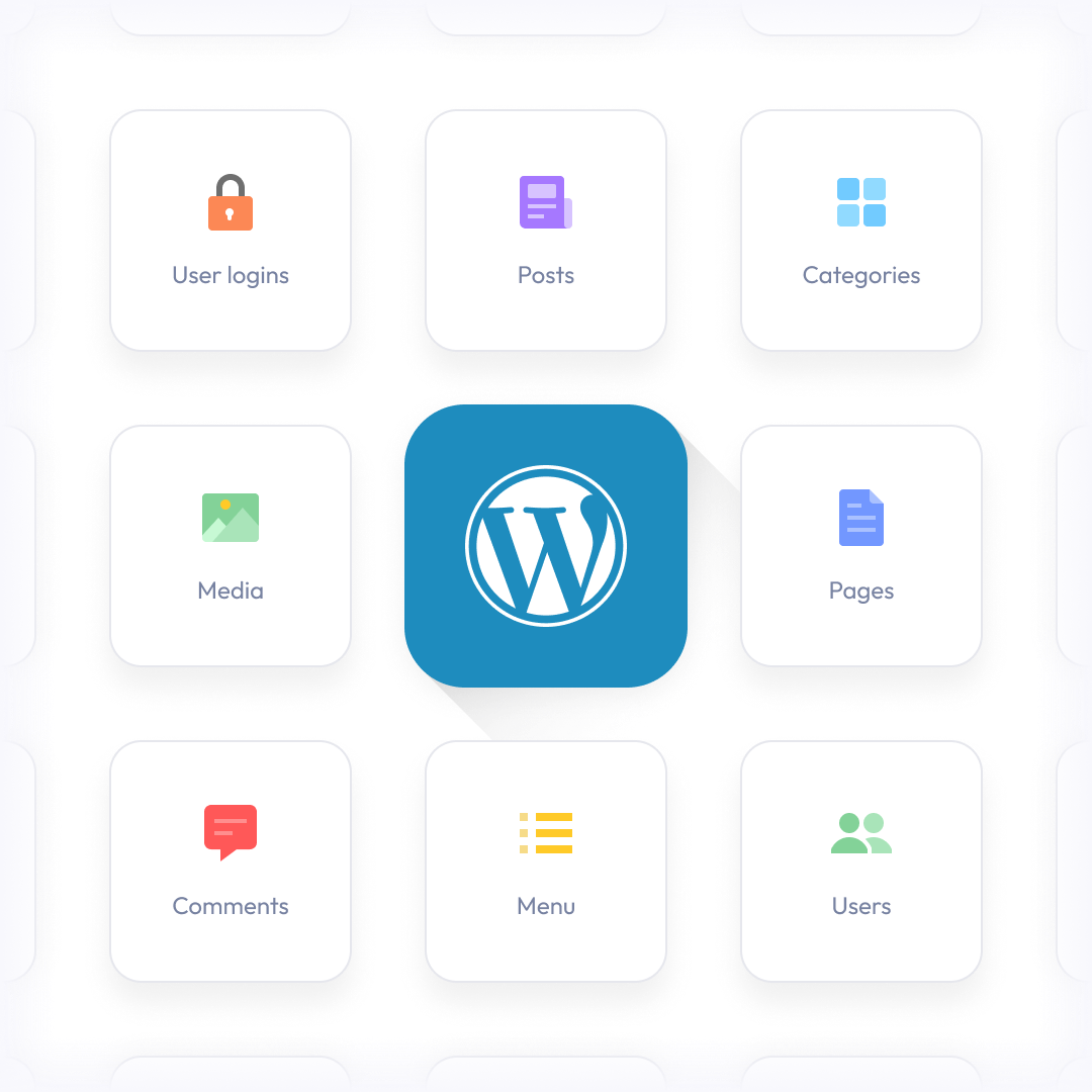 Illustration of AppMySite turning WordPress sites into apps without coding.