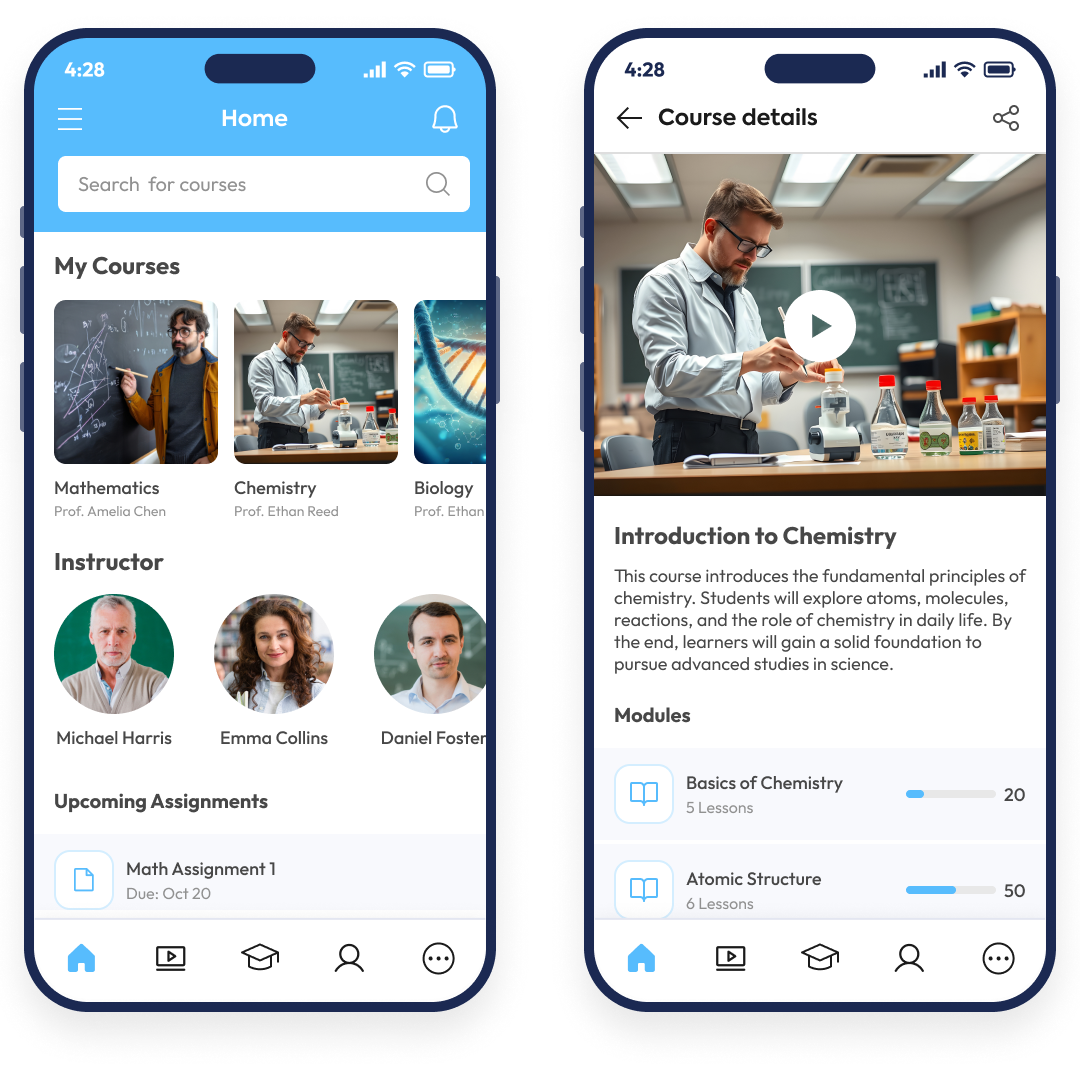 Education app illustration